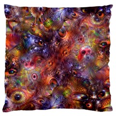 Fantasy Surreal Animals Psychedelic Pattern Large Cushion Case (Two Sides)