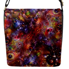 Fantasy Surreal Animals Psychedelic Pattern Flap Closure Messenger Bag (S)