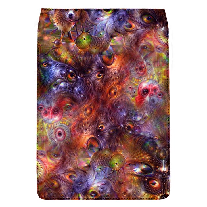 Fantasy Surreal Animals Psychedelic Pattern Removable Flap Cover (S)