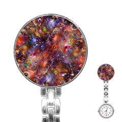 Fantasy Surreal Animals Psychedelic Pattern Stainless Steel Nurses Watch