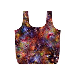 Fantasy Surreal Animals Psychedelic Pattern Full Print Recycle Bag (S)