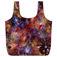 Fantasy Surreal Animals Psychedelic Pattern Full Print Recycle Bag (XL)