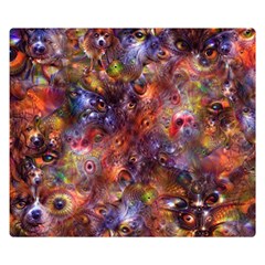 Fantasy Surreal Animals Psychedelic Pattern Double Sided Flano Blanket (Small) 