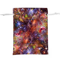 Fantasy Surreal Animals Psychedelic Pattern Lightweight Drawstring Pouch (XL)