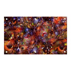 Fantasy Surreal Animals Psychedelic Pattern Banner and Sign 5  x 3 