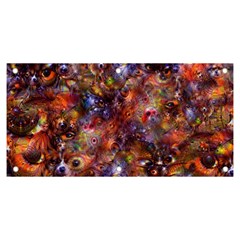 Fantasy Surreal Animals Psychedelic Pattern Banner and Sign 6  x 3 