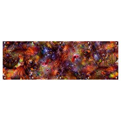 Fantasy Surreal Animals Psychedelic Pattern Banner and Sign 12  x 4 