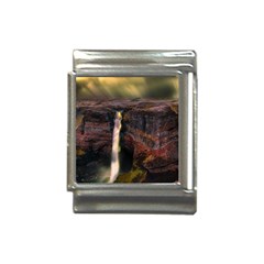 Waterfall Cascade Mountains Cliffs Northern Lights Italian Charm (13mm)