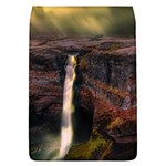 Waterfall Cascade Mountains Cliffs Northern Lights Removable Flap Cover (L) Front