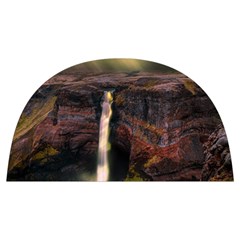 Waterfall Cascade Mountains Cliffs Northern Lights Anti Scalding Pot Cap by danenraven