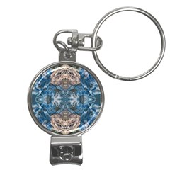 Turquoise Symmetry Nail Clippers Key Chain