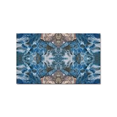 Turquoise Symmetry Sticker Rectangular (10 Pack) by kaleidomarblingart