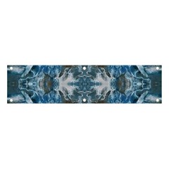 Turquoise Symmetry Banner And Sign 4  X 1  by kaleidomarblingart