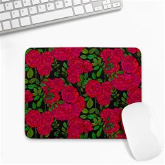 Seamless-pattern-with-colorful-bush-roses Small Mousepad by BangZart