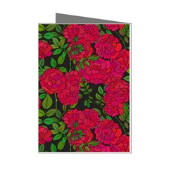 Seamless-pattern-with-colorful-bush-roses Mini Greeting Cards (pkg Of 8) by BangZart