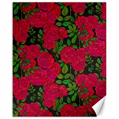 Seamless-pattern-with-colorful-bush-roses Canvas 16  X 20  by BangZart