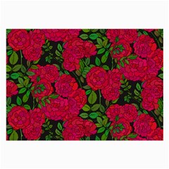 Seamless-pattern-with-colorful-bush-roses Large Glasses Cloth (2 Sides) by BangZart