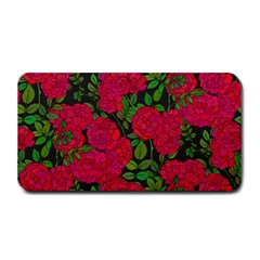 Seamless-pattern-with-colorful-bush-roses Medium Bar Mat by BangZart