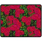 Seamless-pattern-with-colorful-bush-roses Fleece Blanket (Medium)  60 x50  Blanket Front