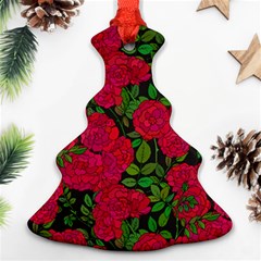 Seamless-pattern-with-colorful-bush-roses Ornament (christmas Tree) 