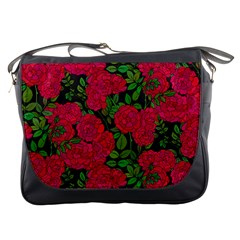 Seamless-pattern-with-colorful-bush-roses Messenger Bag by BangZart