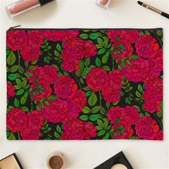 Seamless-pattern-with-colorful-bush-roses Cosmetic Bag (xxxl) by BangZart