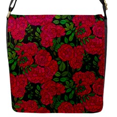 Seamless-pattern-with-colorful-bush-roses Flap Closure Messenger Bag (s) by BangZart