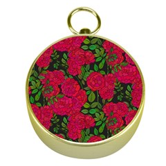 Seamless-pattern-with-colorful-bush-roses Gold Compasses by BangZart