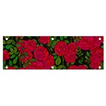 Seamless-pattern-with-colorful-bush-roses Banner and Sign 6  x 2  Front