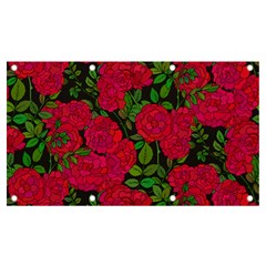 Seamless-pattern-with-colorful-bush-roses Banner And Sign 7  X 4  by BangZart