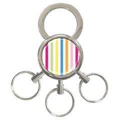 Stripes-g9dd87c8aa 1280 3-Ring Key Chain