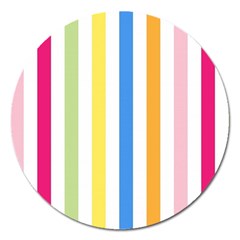 Stripes-g9dd87c8aa 1280 Magnet 5  (round) by Smaples