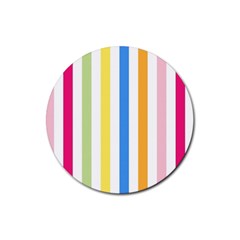 Stripes-g9dd87c8aa 1280 Rubber Round Coaster (4 Pack)