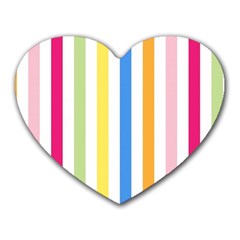 Stripes-g9dd87c8aa 1280 Heart Mousepad by Smaples