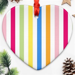 Stripes-g9dd87c8aa 1280 Heart Ornament (two Sides)