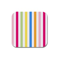 Stripes-g9dd87c8aa 1280 Rubber Square Coaster (4 Pack) by Smaples