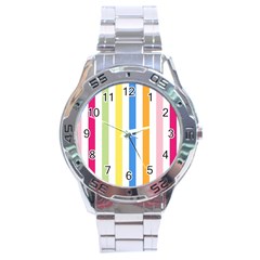 Stripes-g9dd87c8aa 1280 Stainless Steel Analogue Watch by Smaples