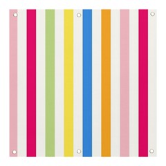 Striped Banner And Sign 3  X 3 