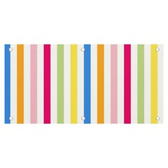 Striped Banner And Sign 6  X 3 