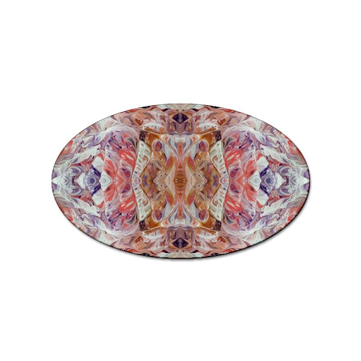 Pastels kaleidoscope Sticker Oval (10 pack)