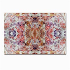 Pastels Kaleidoscope Postcard 4 x 6  (pkg Of 10) by kaleidomarblingart