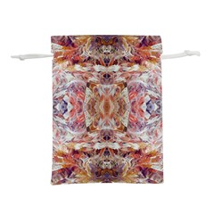 Pastels Kaleidoscope Lightweight Drawstring Pouch (l) by kaleidomarblingart