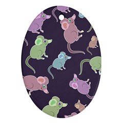 Animals Mouse Cartoon Ornament (oval) by artworkshop