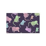 Animals Mouse Cartoon Sticker (Rectangular) Front