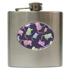 Animals Mouse Cartoon Hip Flask (6 Oz)