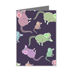 Animals Mouse Cartoon Mini Greeting Card by artworkshop