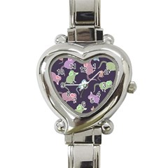 Animals Mouse Cartoon Heart Italian Charm Watch by artworkshop