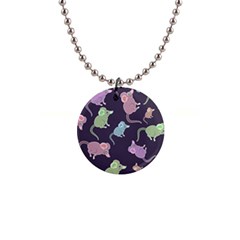 Animals Mouse Cartoon 1  Button Necklace by artworkshop