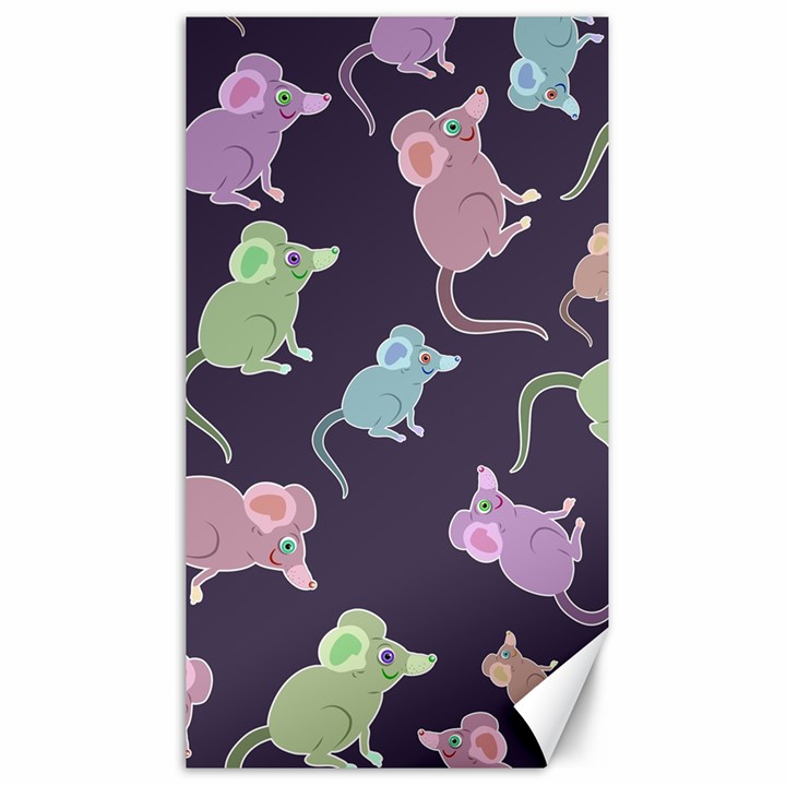 Animals Mouse Cartoon Canvas 40  x 72 