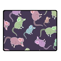 Animals Mouse Cartoon Fleece Blanket (small) by artworkshop